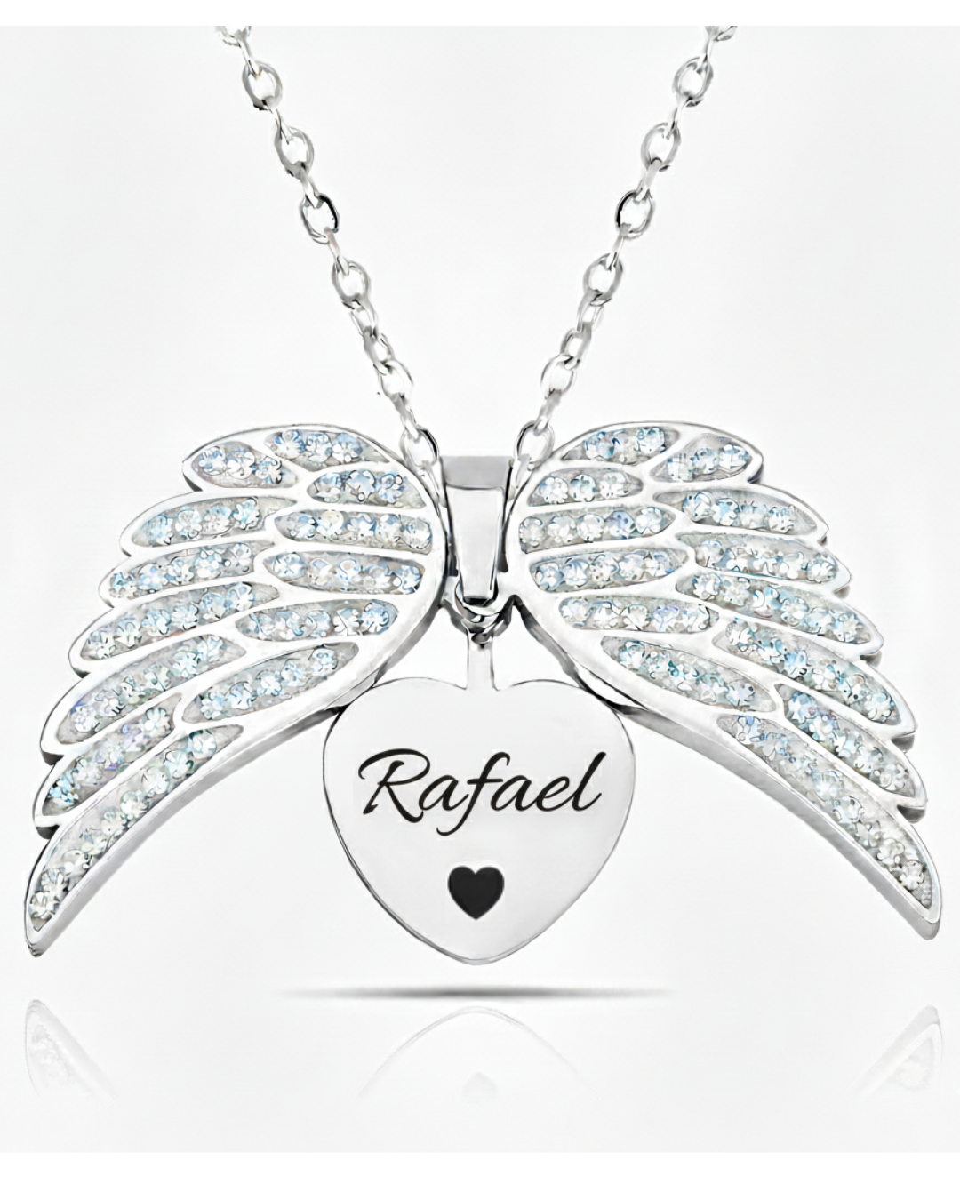 Colar Asas de Anjo Personalizável Banhado