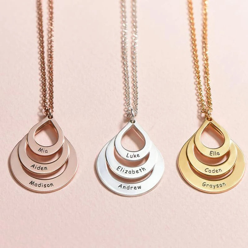 Colar Gota de Amor Personalizado Banhado