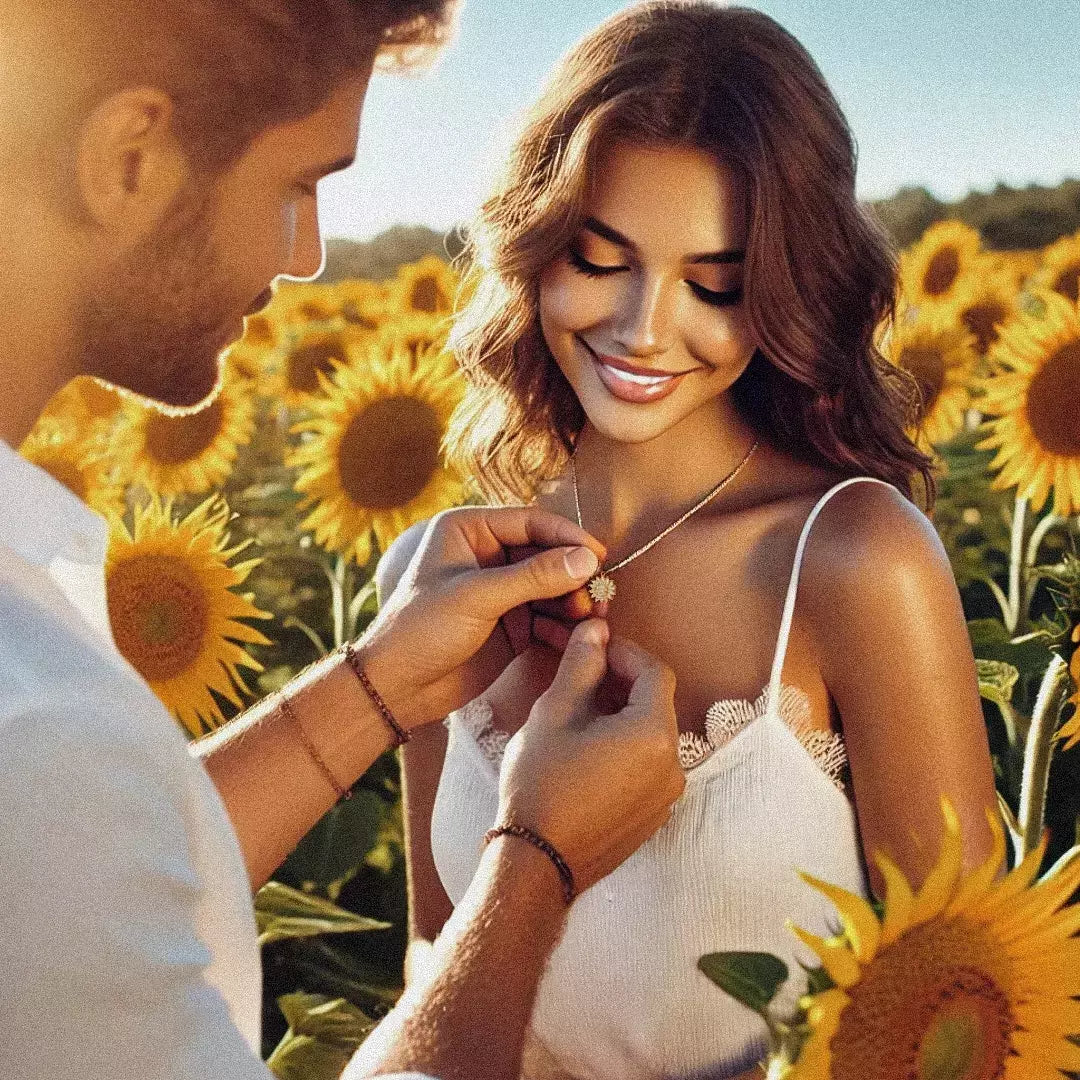 Colar Aurora | Girassol Giratório