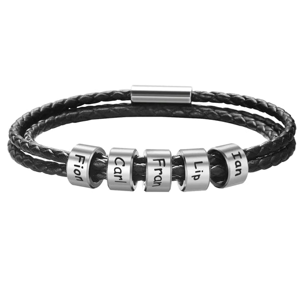 Pulseira masculina - Eterno Pai com nomes personalizados