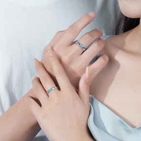 Par de Alianças Noite Estrelada Van Gogh Premium