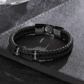 Bracelete Masculino Personalizável com nomes | Oferta Especial 50% OFF + Frete Grátis Somente Hoje!